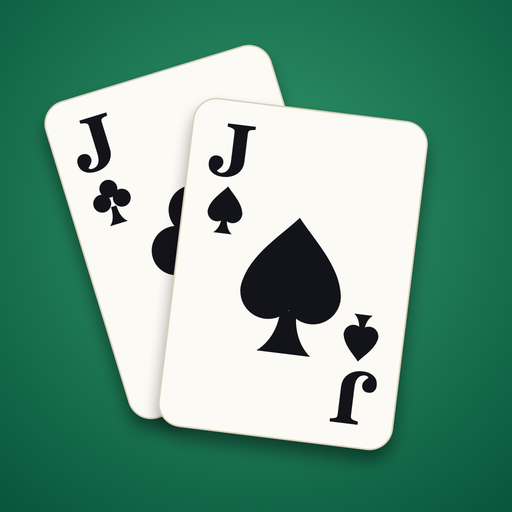 The Euchre Showdown icon: the jacks of clubs and spades on green felt.